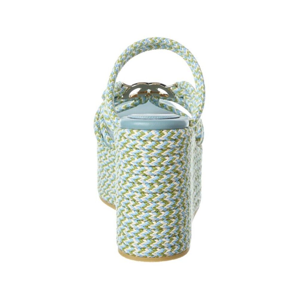 Gucci Interlocking G Rope Wedge Sandal, Blue - Picture 3 of 5